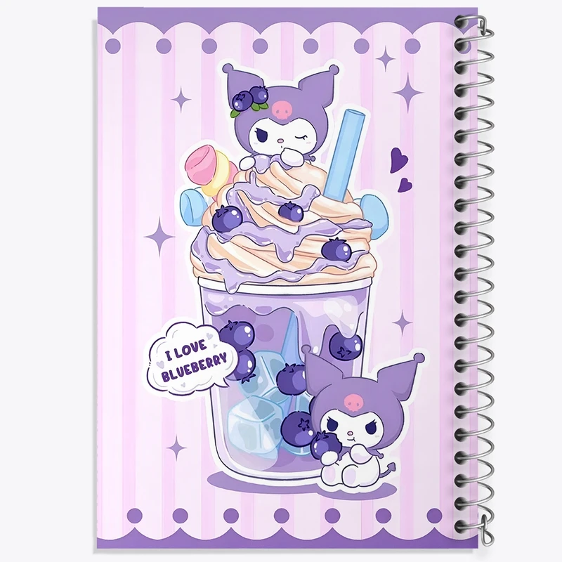 دفتر طراحی 50 برگ خندالو طرح کرومی (Kuromi) کد N4203