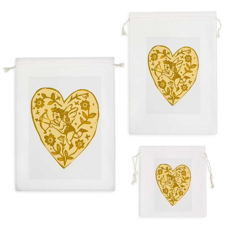 نظم دهنده خندالو مدل قلب فرشته‌ای زرد کد 9318 مجموعه 3 عددی