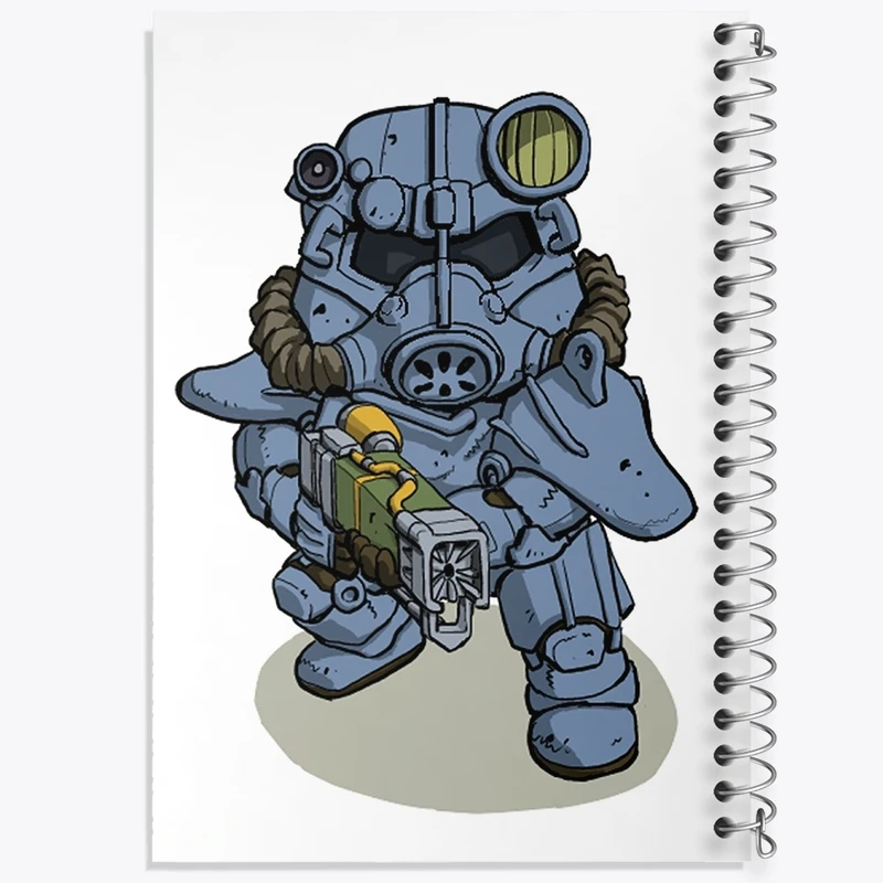 دفتر طراحی 50 برگ خندالو طرح بازی فال‌اوت (Fallout) کد 31292