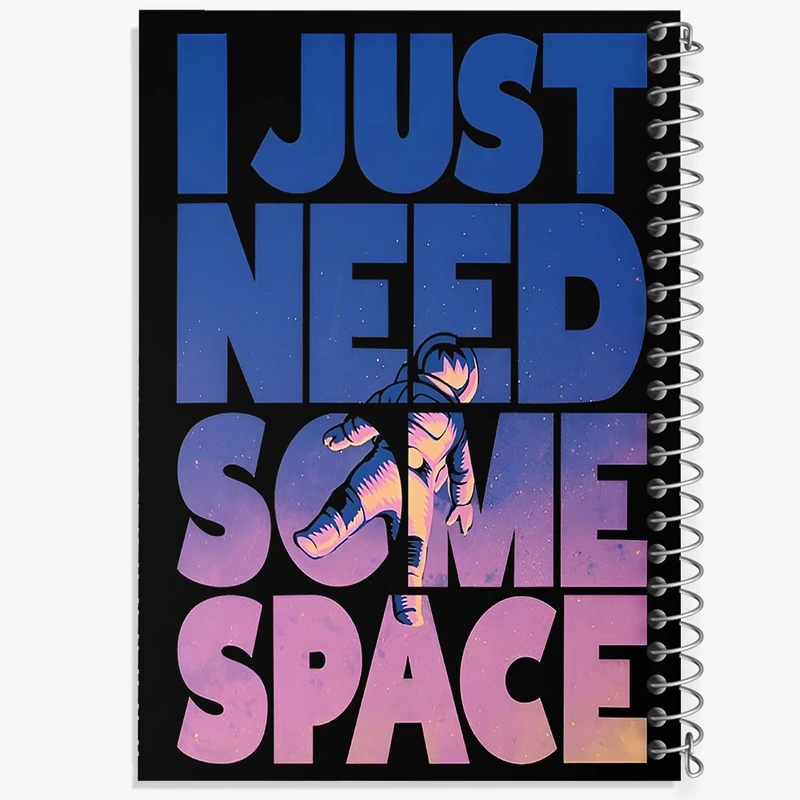دفتر لیست خرید 50 برگ خندالو طرح I Just Need Some Space کد F10099
