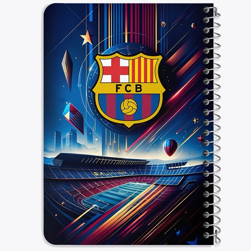 دفتر یادداشت 50 برگ خندالو طرح باشگاه بارسلونا کد F4298