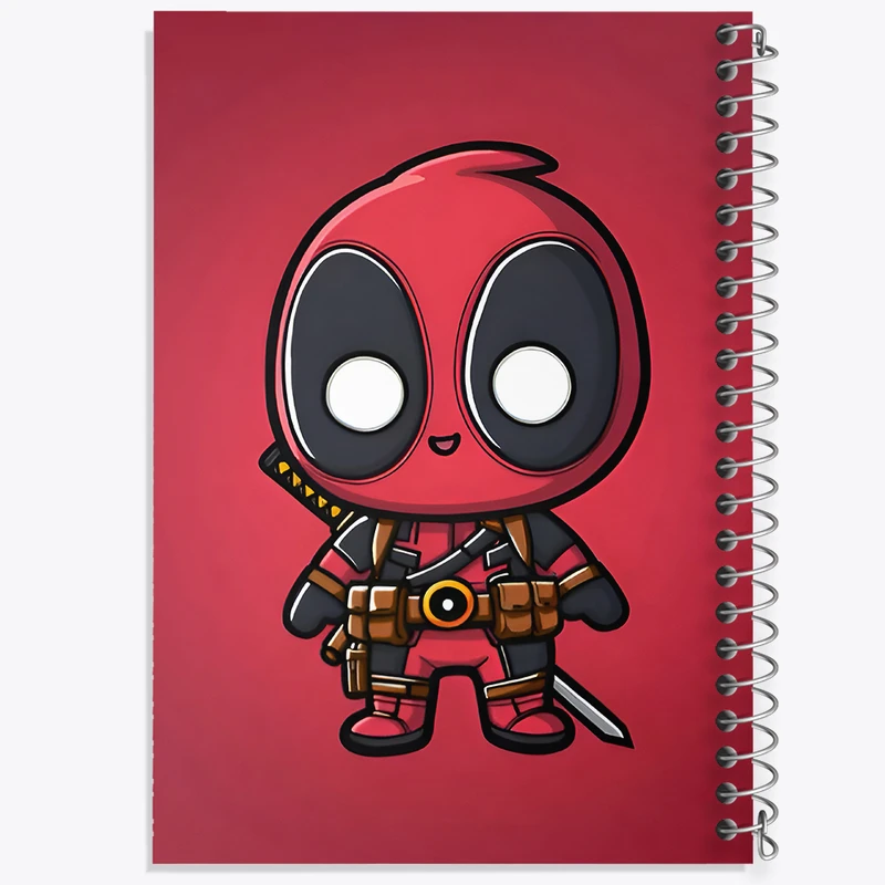 دفتر مشق 50 برگ خندالو طرح ددپول مارول کد F9412