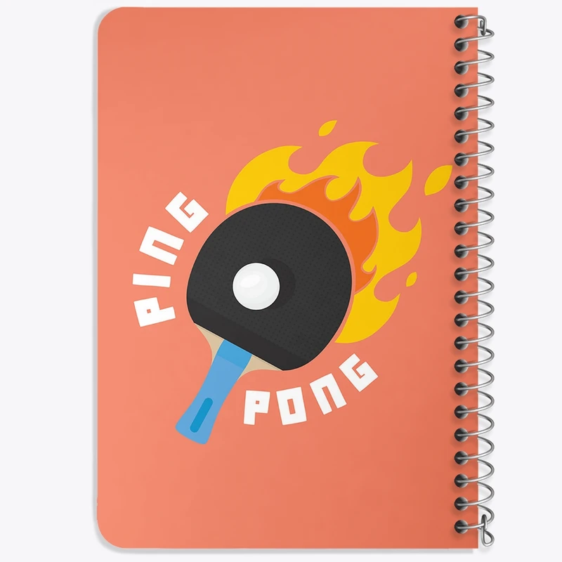 دفتر یادداشت 50 برگ خندالو طرح پینگ پنگ Ping Pong کد 27992
