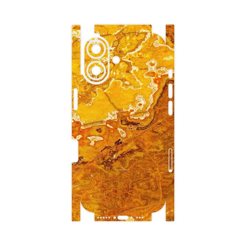 برچسب پوششی ماهوت مدل Gold Marble-FullSkin مناسب برای گوشی موبایل اپل iPhone 17