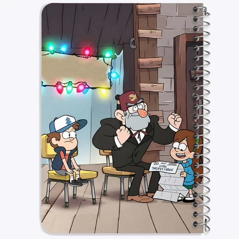 دفتر یادداشت 50 برگ خندالو طرح آبشار جاذبه (Gravity Falls) کد N9223
