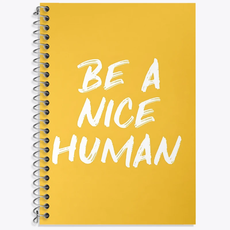 دفتر نت موسیقی 50 برگ خندالو طرح Be A Nice Human کد F3694