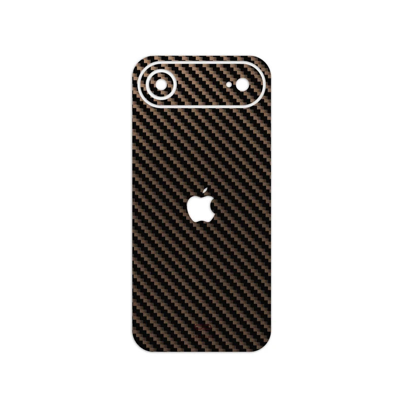 برچسب پوششی ماهوت مدل Glossy-Brown-Fiber مناسب برای گوشی موبایل اپل iPhone 17 Air