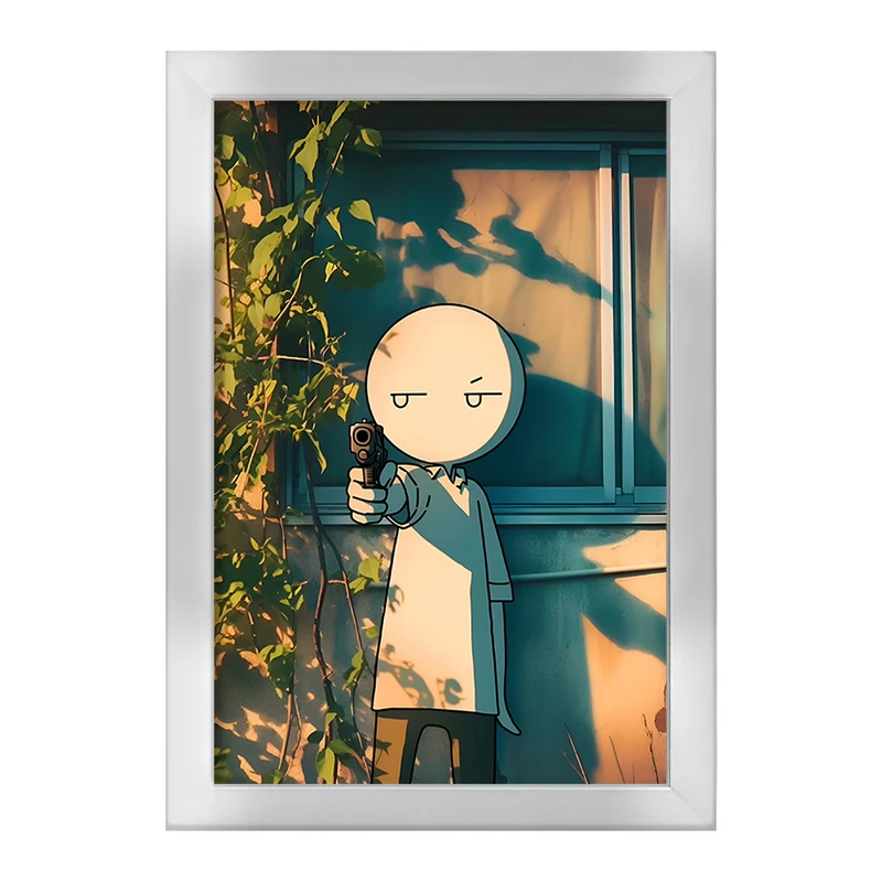 تابلو خندالو طرح آدمک کیوت کد F6049