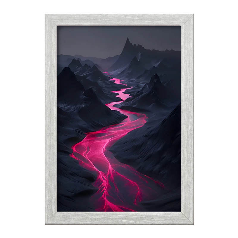 تابلو خندالو طرح مذاب آتشفشان کد F8296