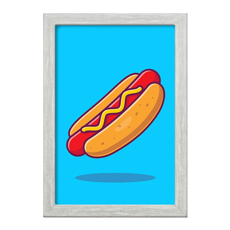 تابلو خندالو طرح فست فود هات داگ کد 29465