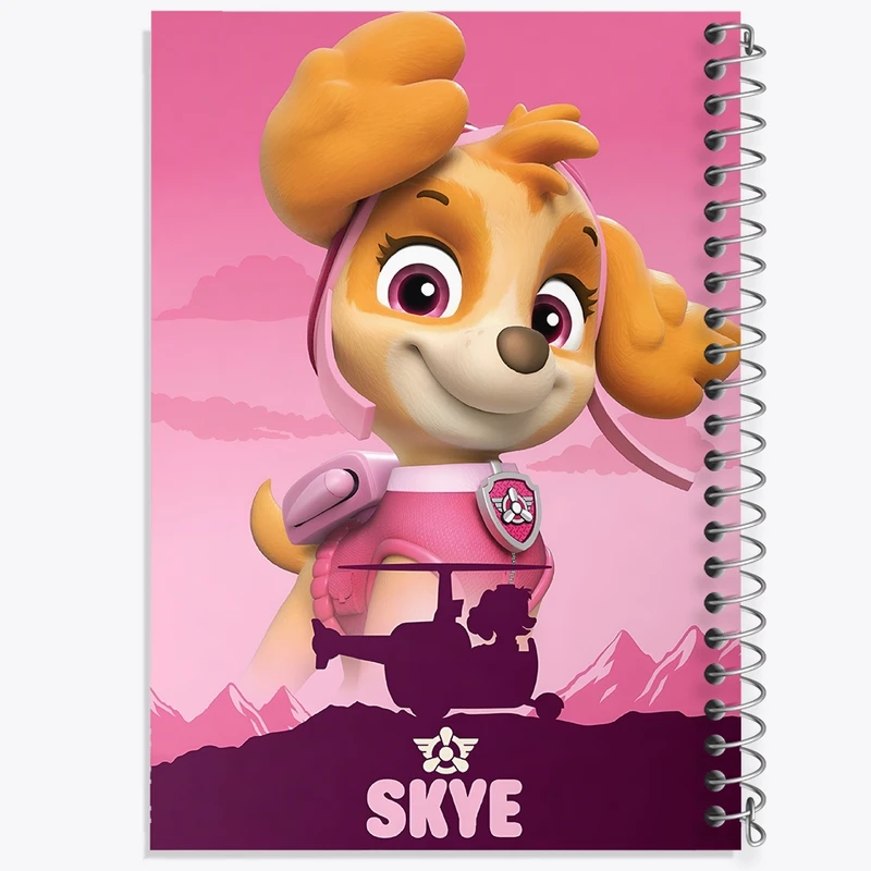 دفتر ژورنال نویسی 50 برگ خندالو مدل نقطه ای طرح اسکای سگ های نگهبان کد F11014