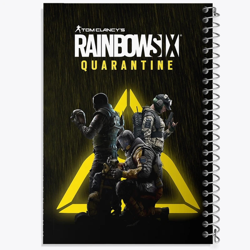 دفتر طراحی 50 برگ خندالو طرح رینبو سیکس Rainbow Six  کد 10323