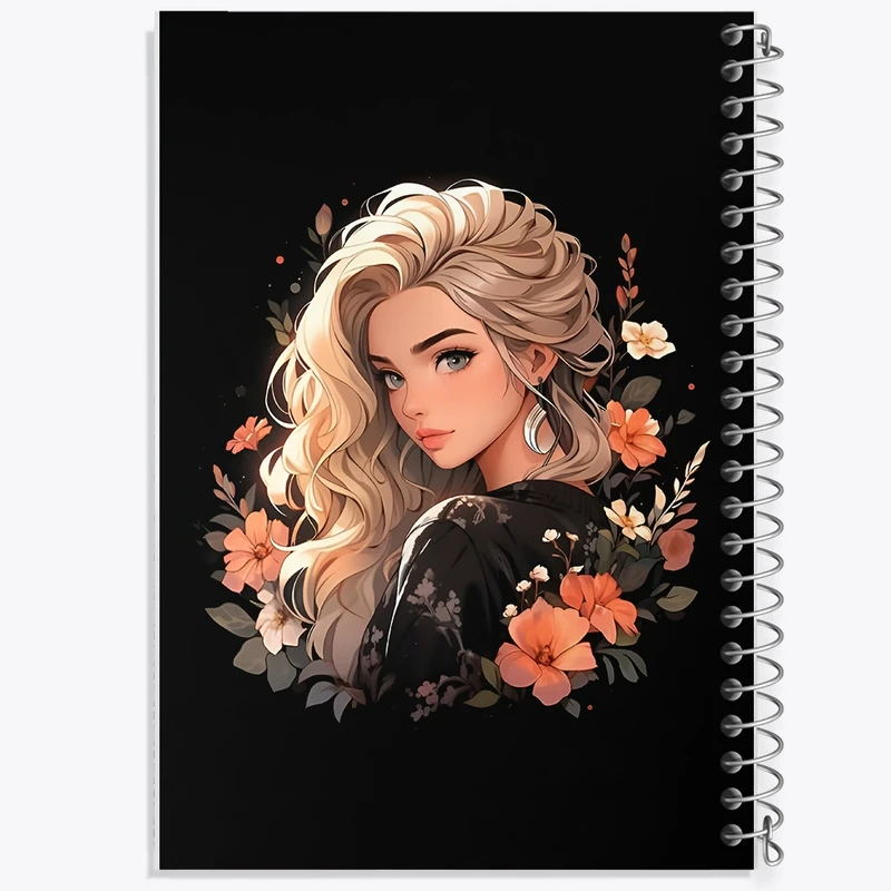 دفتر طراحی 50 برگ خندالو طرح دخترانه کد N3826