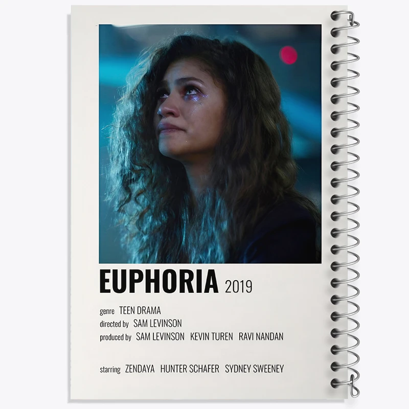 دفتر مشق 100 برگ خندالو طرح سرخوشی (Euphoria) کد F13280