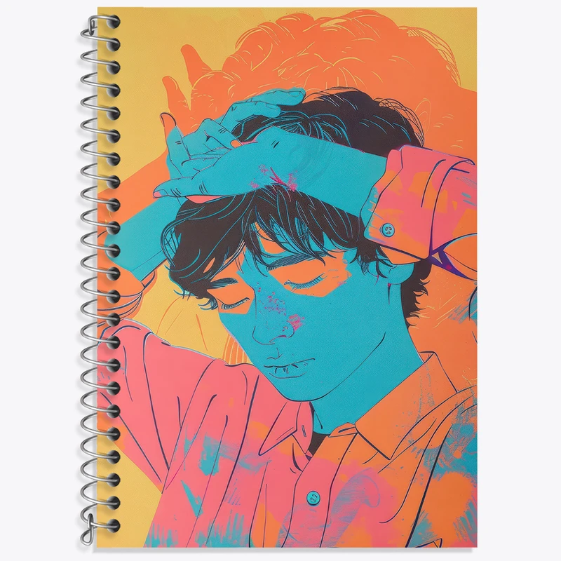 دفتر زبان دوخط 50 برگ خندالو طرح دخترانه کد F3108