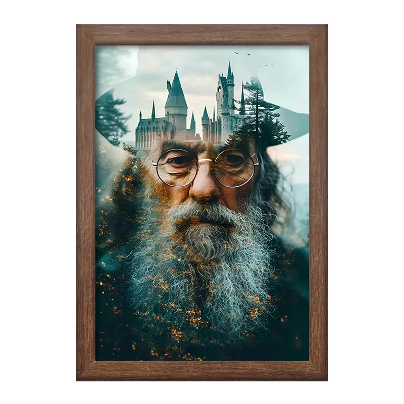 تابلو خندالو طرح گندالف هری پاتر (Harry Potter) کد F14189