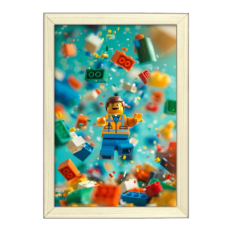 تابلو خندالو طرح لگو (Lego) کد F4226