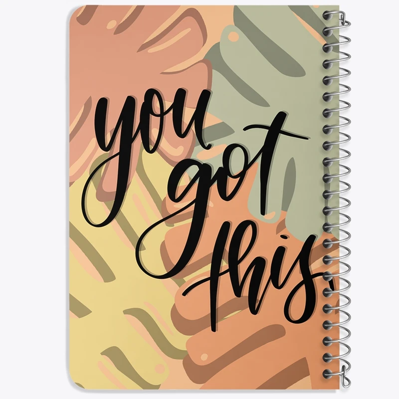 دفتر یادداشت 50 برگ خندالو طرح You Got This کد F1803