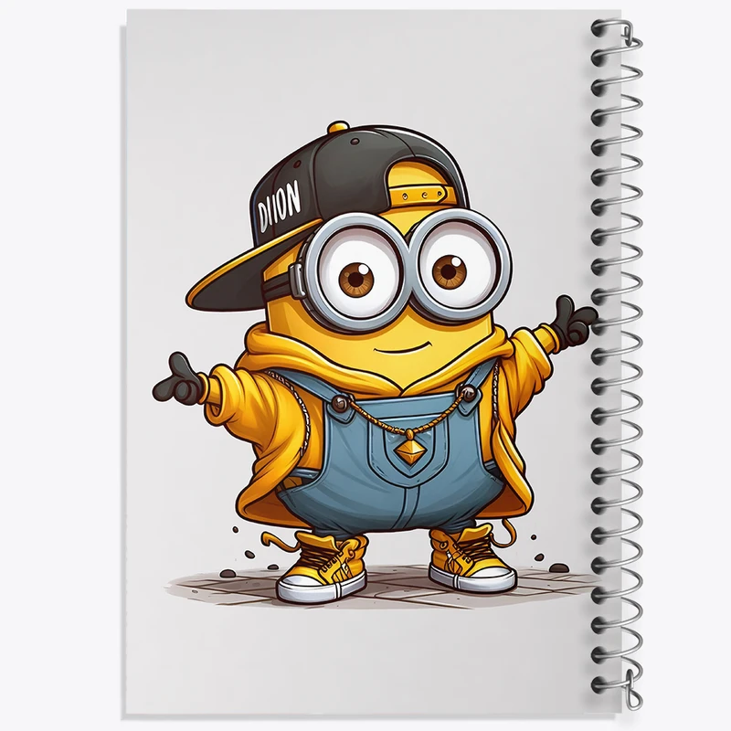 دفتر مشق 50 برگ خندالو طرح مینیون‌ها (Minions) کد F3629
