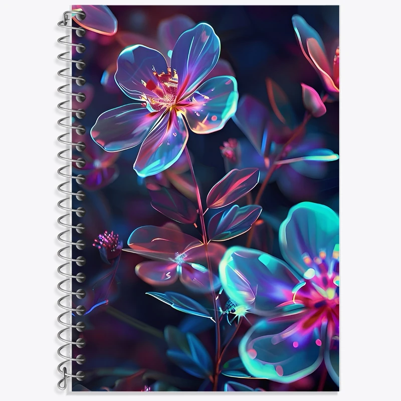 دفتر لغت 50 برگ خندالو طرح گل کد F9957