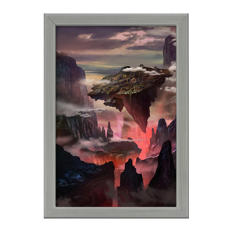 تابلو خندالو طرح کوه های آتشقشانی کد F12515