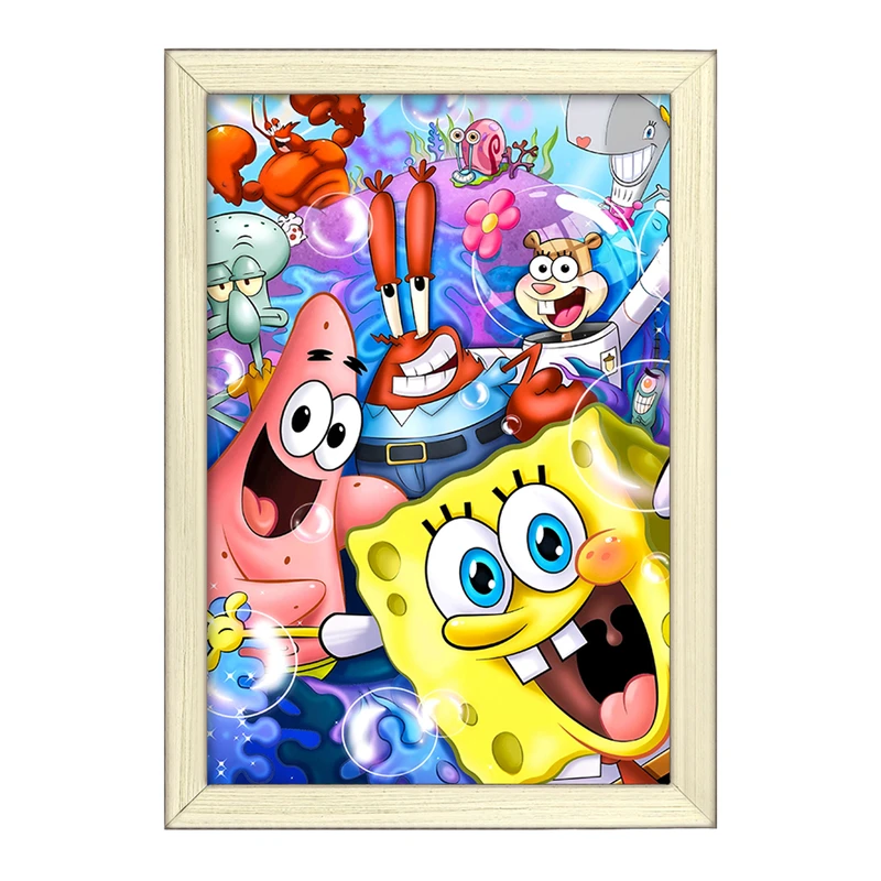 تابلو خندالو طرح باب اسفنجی و پاتریک کد F6810