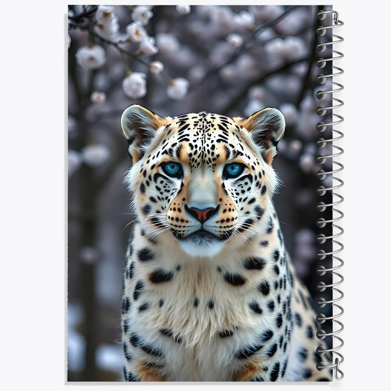 دفتر ژورنال نویسی 50 برگ خندالو مدل نقطه ای طرح پلنگ کد F9252