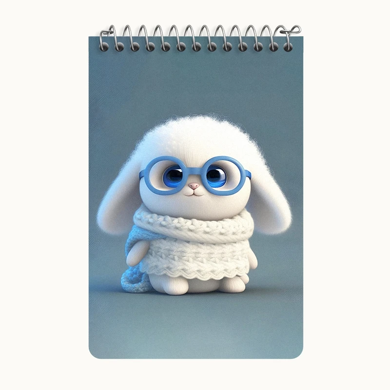 دفتر یادداشت 50 برگ خندالو طرح خرگوش بامزه کد F5751