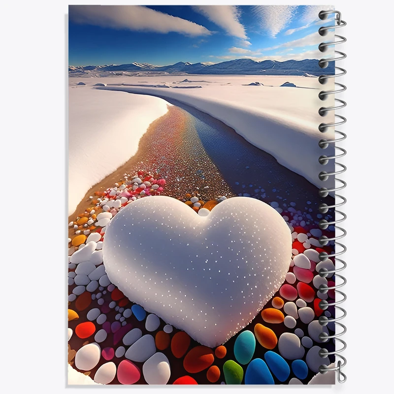 دفتر نقاشی 50 برگ خندالو طرح قلب برفی کد F12676