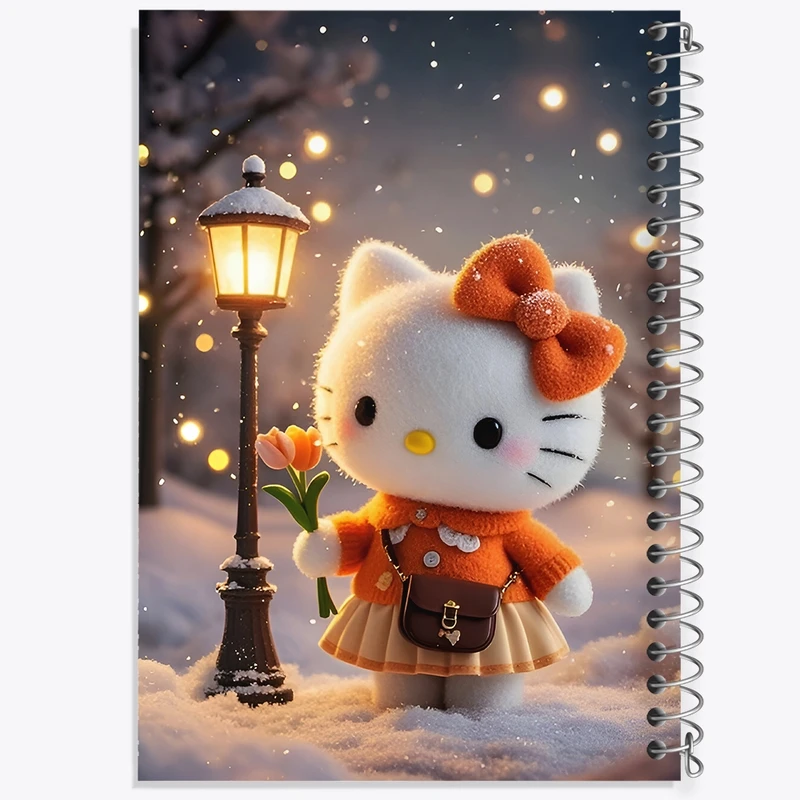 دفتر شطرنجی 50 برگ خندالو طرح هلو کیتی کد F9466