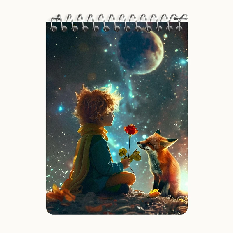 دفتر یادداشت 50 برگ خندالو طرح شازده کوچولو کد N3052