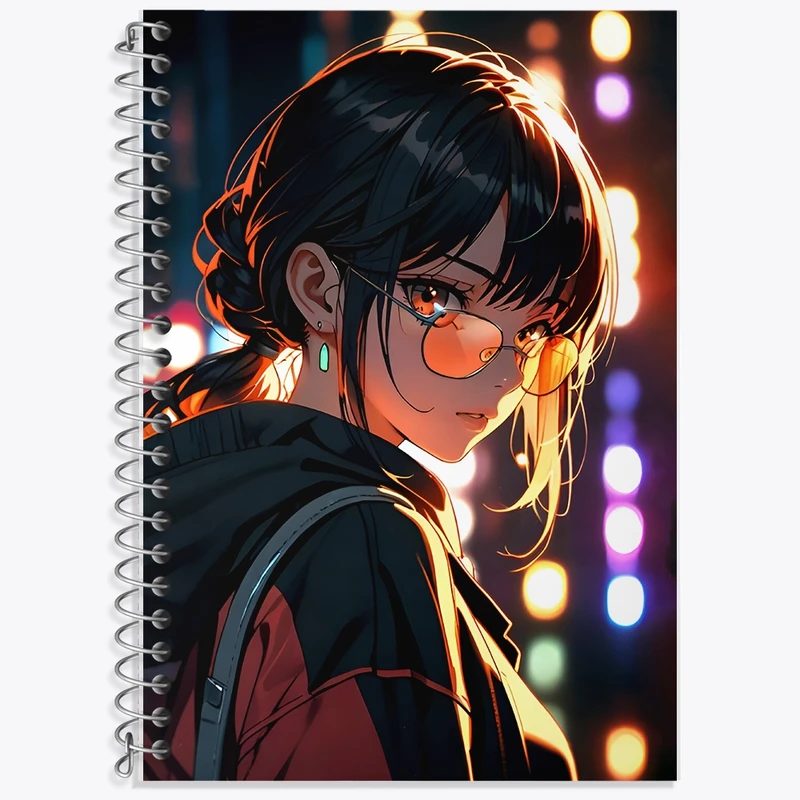 دفتر زبان 50 برگ خندالو مدل سه خط طرح دخترانه کد F9314