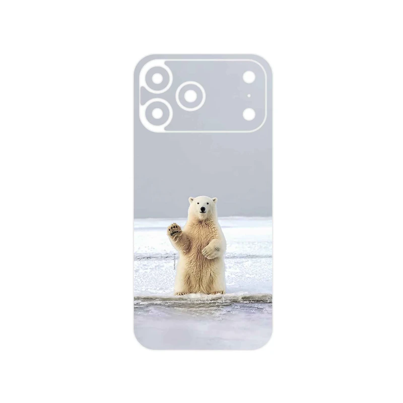 برچسب پوششی ماهوت مدل Polar_bear مناسب برای گوشی موبایل اپل iPhone 17 Pro Max