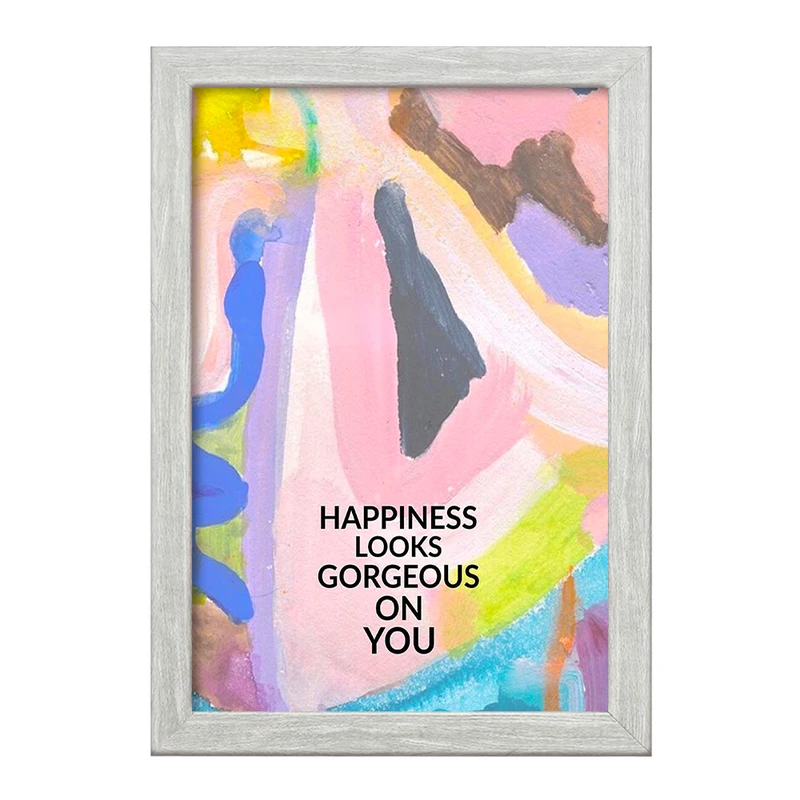 تابلو خندالو طرح Happiness Looks Gorgeous On You کد F11542