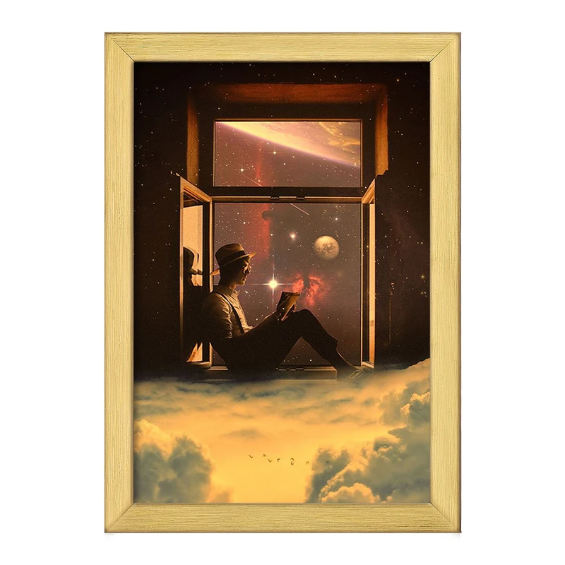 تابلو خندالو طرح کهکشان کد 25394