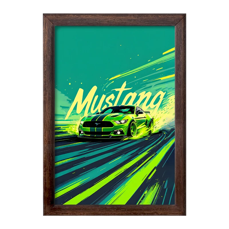 تابلو خندالو طرح فورد (Ford Mustang) کد F13732