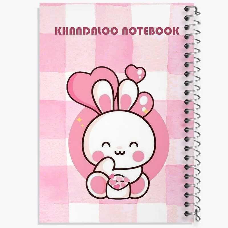 دفتر شطرنجی 50 برگ خندالو طرح خرگوش کیوت کد N6200