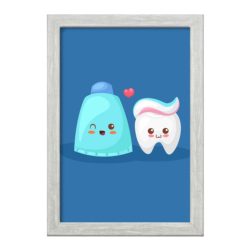 تابلو خندالو طرح دندان و دندان پزشکی کودکانه کد 36710
