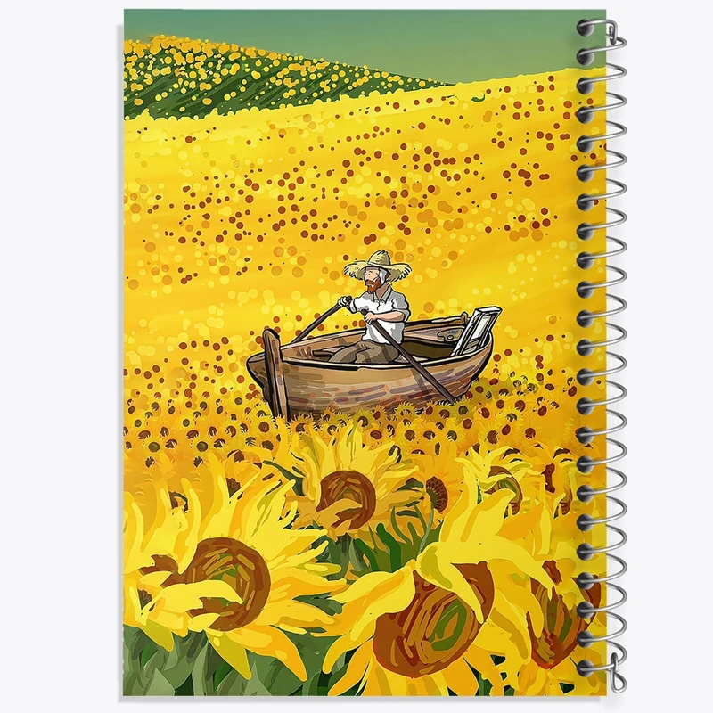 دفتر لیست خرید 50 برگ خندالو طرح ونسان ونگوگ کد F8804