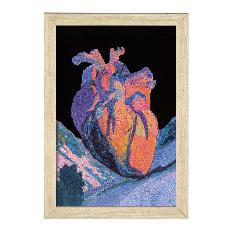 تابلو خندالو طرح قلب (Heart) کد F14130