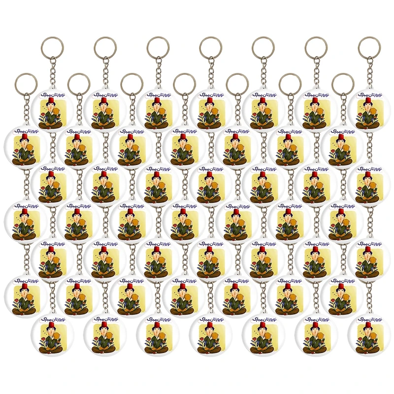 جاکلیدی خندالو مدل عید نوروز و سال نو کد 38296 مجموعه 49 عددی