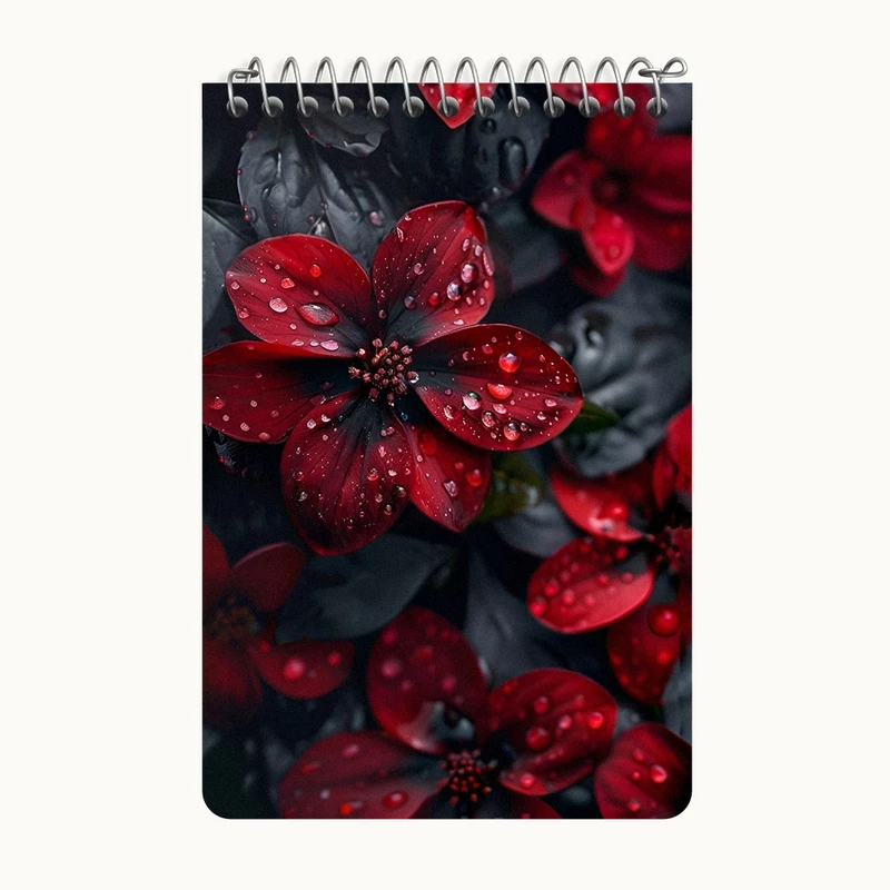 دفتر یادداشت 50 برگ خندالو طرح گل کد F5422