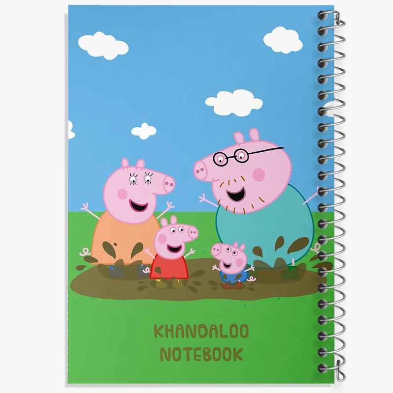 دفتر مشق 100 برگ خندالو طرح انیمیشن پپا پیگ (Peppa Pig) کد N9244