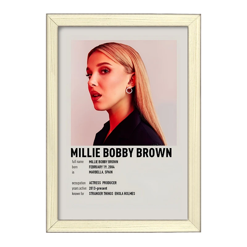 تابلو خندالو طرح میلی بانی براون (Millie Bobby Brown) کد F13149