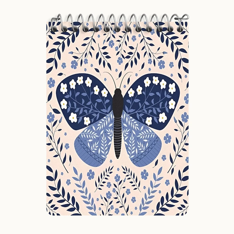 دفتر یادداشت 50 برگ خندالو طرح پروانه کد N6889