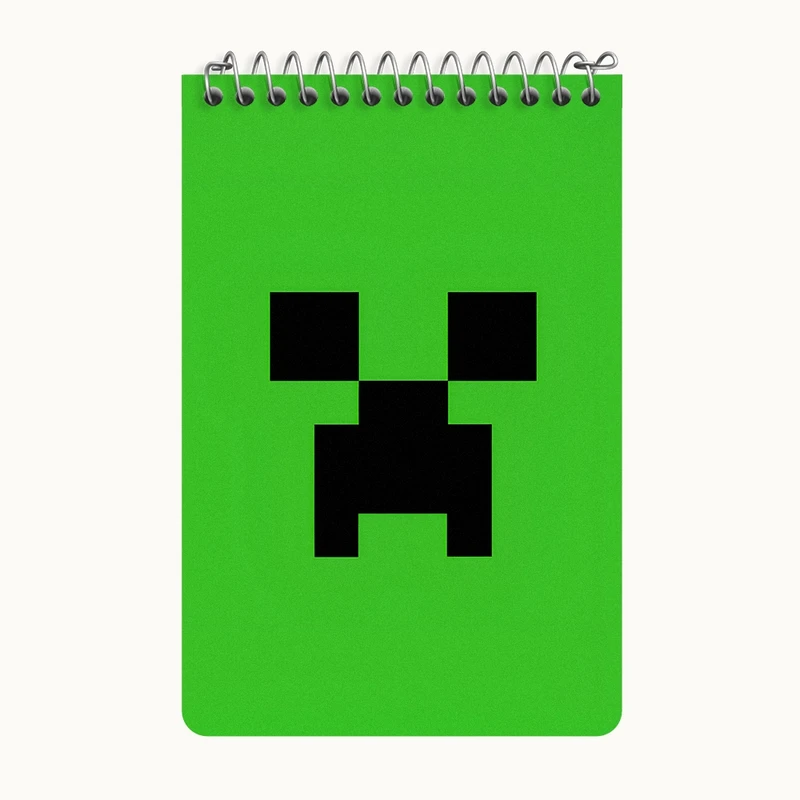 دفتر یادداشت 50 برگ خندالو طرح ماینکرافت (Minecraft) کد F5904