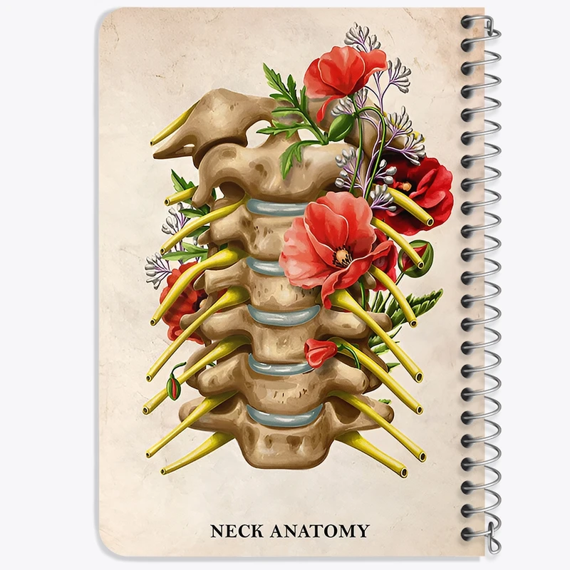 دفتر یادداشت 50 برگ خندالو طرح آناتومی گردن (Neck Anaotomy) کد F13989