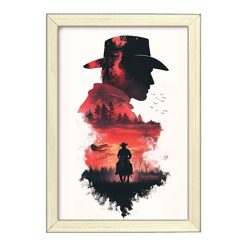 تابلو خندالو طرح رد دد (Red Dead) کد F13607