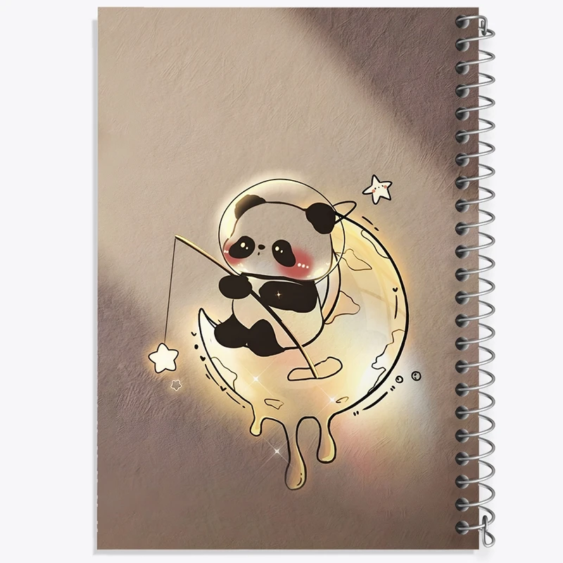 دفتر طراحی 50 برگ خندالو طرح پاندا کیوت کد N4109