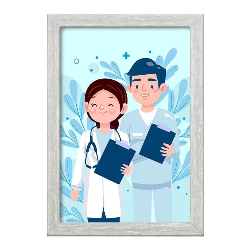 تابلو خندالو طرح پزشک و پرستار کد 31027